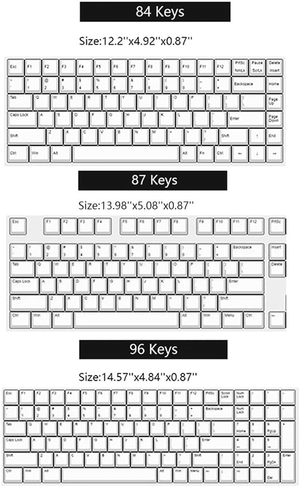Acrylic Keyboard Dust Cover,96 Keys Transparent Mechanical Keyboard Protective Cover,Compatible with Computer Gaming Keyboards (14.57''x4.84''x0.87'')