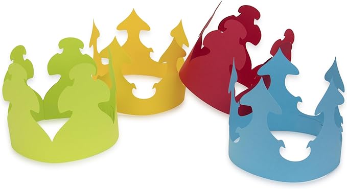 Hygloss Bright Colors Paper Crowns 144 Pack - Paper Crowns for Kids to Decorate - Craft Activity - Blank Crown for Adults - Perfect for Parties, Celebrations - DIY Crown Crafts