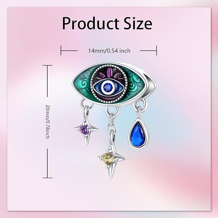 Birthday Fashion Love Heart Dangle Charm 925 Sterling Silver Charms fits Bracelets and Necklace Pendant Bead Charms Jewelry Present for Women Family Friends