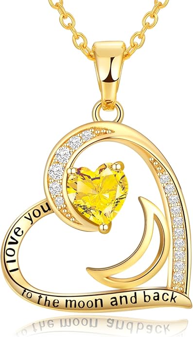 Heart Gold Necklace for Women Birthday Gifts for wife Jewelry for Wife Necklace for Girlfriend Mom Daughter Gold Jewelry for Women