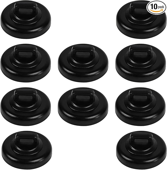 Magnet Zip Tie Mount Clips Magnetic Zip Ties Mount Base Holder Strong Wire Cable Holder Mount Wire Clips Management for Home Office Marine Electrical Wiring (D23 10Pcs)