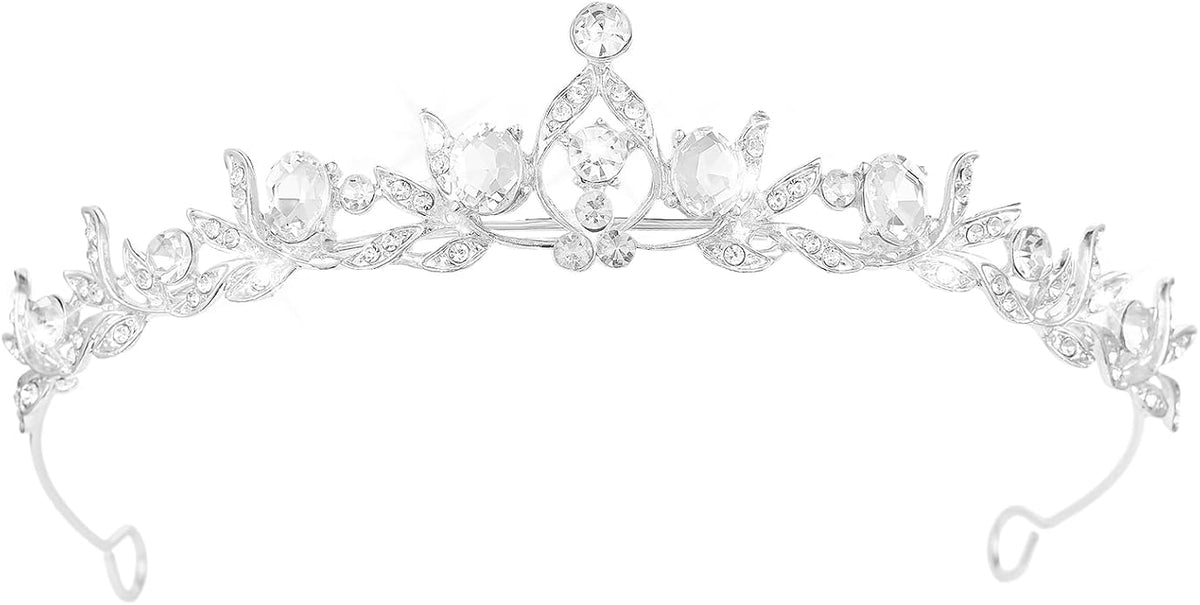 Crystal Tiaras & Crowns for Women, Bride Royal Queen Headband Princess Headpieces for Birthday Cake Crown & Prom Pageant Party