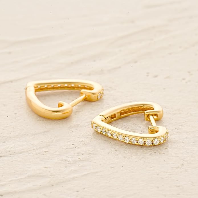 MYEARS Women Earrings Gold Huggie Hoop Ear Stud Cuff 14K Small Simple Hypoallergenic Everyday Jewelry