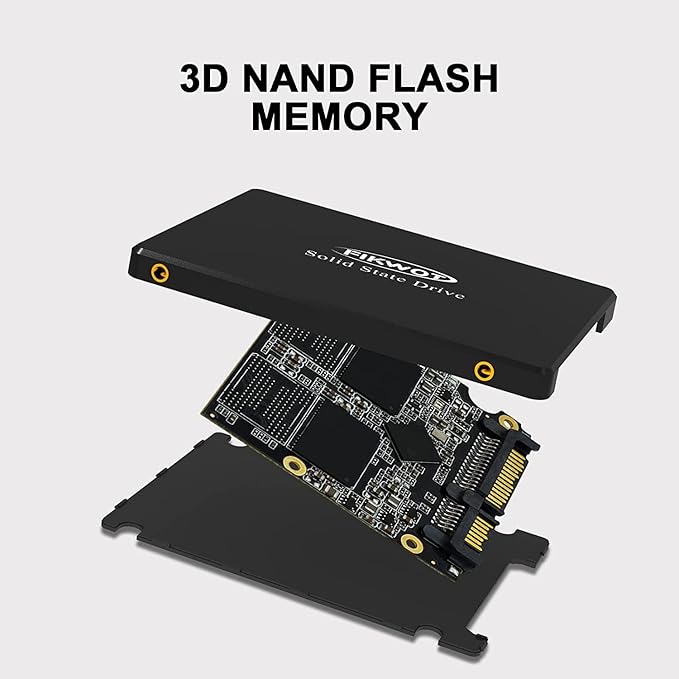 FS810 256GB SSD, 2.5" SSD SATA III 6Gb/s, Solid State Drives, Up to 560MB/s, 3D NAND TLC Flash, Internal SSD for Desktops and Laptops(Black)