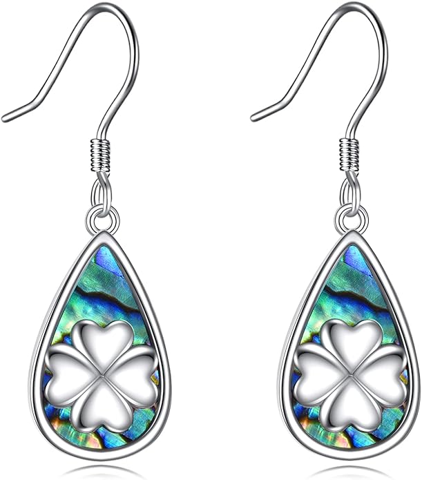 VONALA Flower Earrings for Women 925 Sterling Silver Rose/Lotus/Scottish Thistle/Tulip/Lilac/Mushroom/Pineapple Dangle Drop Earrings Flower Jewelry Gifts for Women Girls Birthday Gifts