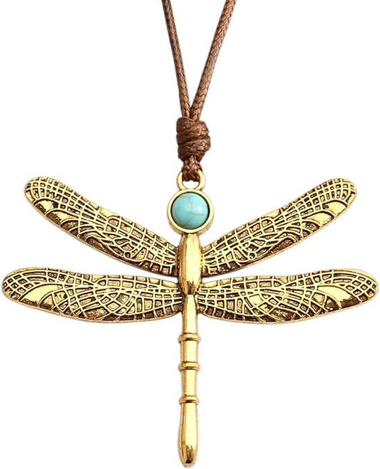GelConnie Boho Necklaces for Women Vintage Silver Circles Long Pendant Necklace Cowgirl Sweater Necklace Adjustable Leather Choker Necklace for Women