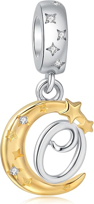 925 Sterling Silver Letter Charms fit Pandora Charms Bracelets fit Women Christmas Birthday Gift