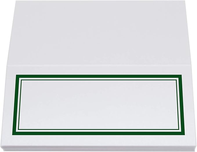 Double Line Border Place Cards, Hunter Green (Choose Color), Set of 60, Pre-cut and Scored - Wedding, Party, Dinner, and Special Events - Made in the USA