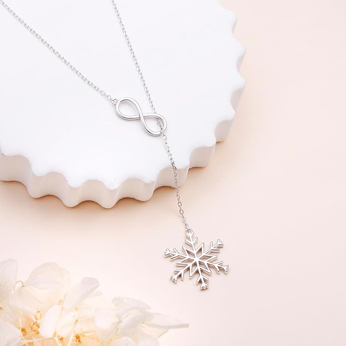 Long Necklace Sterling Silver Larait Bar Y Lariat Long Chain Drop Adjustable Necklace Gift for Her, 30"