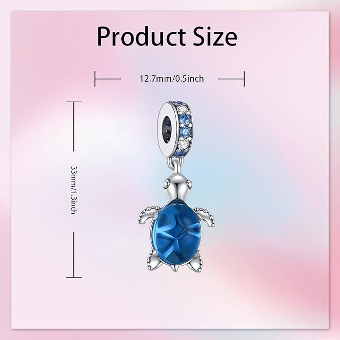Birthday Fashion Love Heart Dangle Charm 925 Sterling Silver Charms fits Bracelets and Necklace Pendant Bead Charms Jewelry Present for Women Family Friends