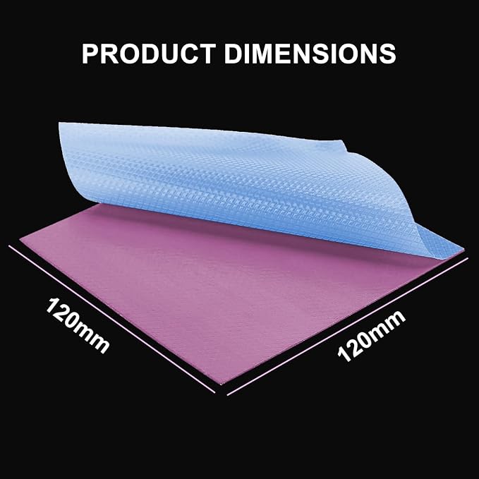 Maxtor Thermal Pad 16.8 W/mK,Thermal Pads for GPU/CPU/LED/Cooler,Excellent Heat Conduction，High Temperature Resistance (120 * 120 * 3.0mm（1pcs）)