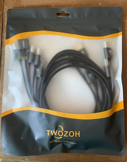 Twozoh Slim 4K HDMI Cable 3.3FT 5 Pack, Ultra Thin & Flexible Skinny HDMI to HDMI 2.0 Cord Support 4K/60HZ 18gbps Laptop, Monitor, PS5, PS4, Xbox One, Fire TV