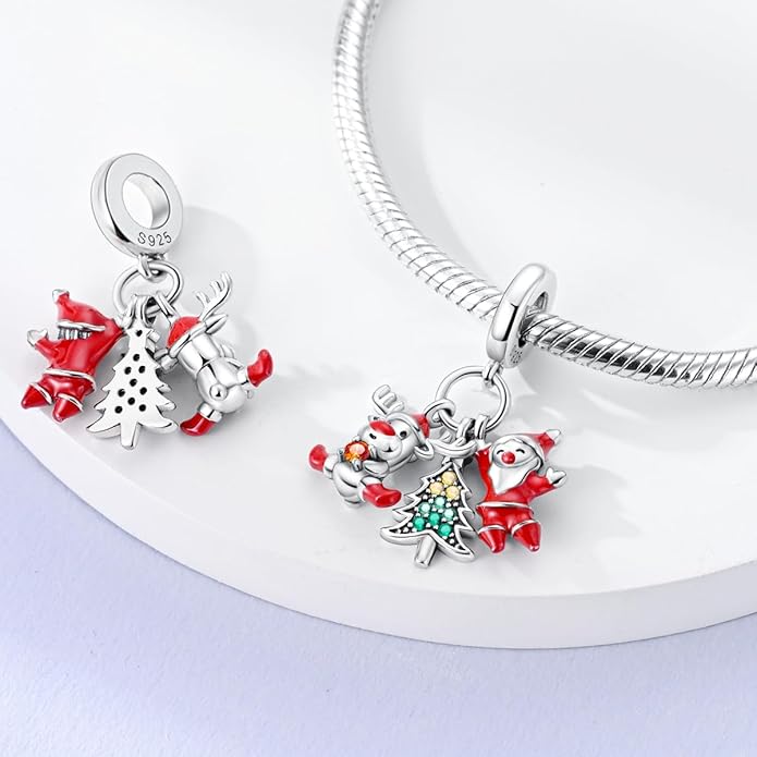 MULA 925 Sterling Silver Charms for Bracelets and Necklaces Airplane Passport Dangle Pendants Beads Butterfly Dragonfly Charms Jewelry Charm for Women