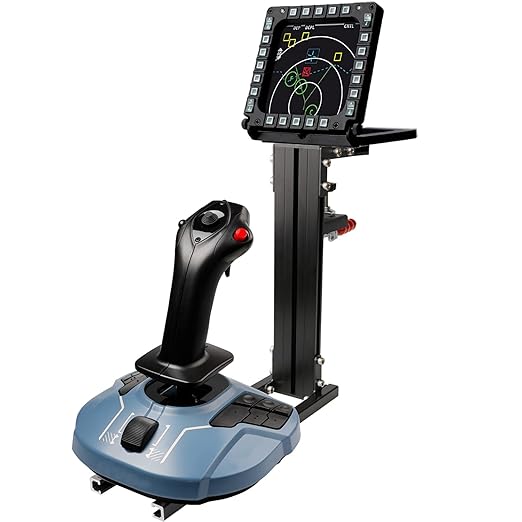 Hikig 2 Set Desk Mount for Flight Sim Game Joystick, Throttle and HOTAS Systems - Compatible With Logitech X56, X52, X52 Pro, Thrustmaster T-Flight HOTAS, T.16000M, TCA