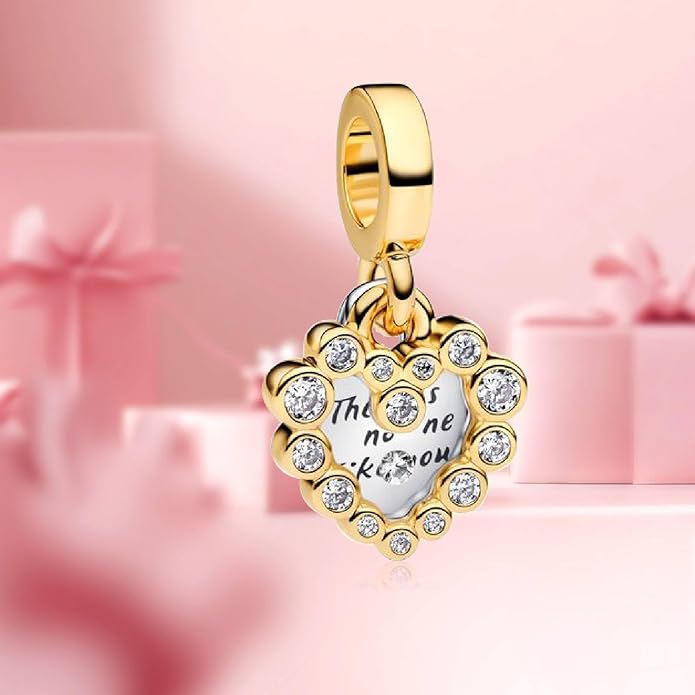 Family Mom Heart Charms 925 Sterling Silver Bead for Bracelets and Necklaces For Women Jewelry Present
