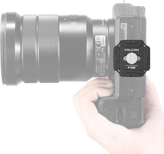 ULANZI F38 Camera Quick Release Plate w 1/4" to 3/8" Screw Thread, Quick Release System QR Plate Camera Tripod Mount Adapter for Sony Canon Monopod DSLR Stabilizer Slider DJI Switch Between Stablizer