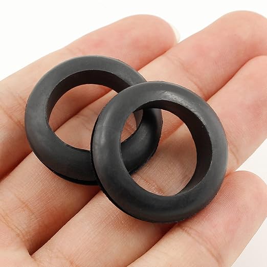 12 Pcs Rubber Grommets, 0.98" Inside Diameter 1" Drill Hole Rubber Wire Grommets O Ring Grommets for Wire, Firewall, Cables, Plugs, Automotive