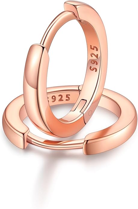 FaithHeart Sterling Silver Hoop Earrings for Women, Hypoallergenic Huggie Hoop Earrings Lightweight Small Cartilage Earrings Hoop Earring Dainty Everyday Earrings 6/8/10/12/14/15/16/18/20mm