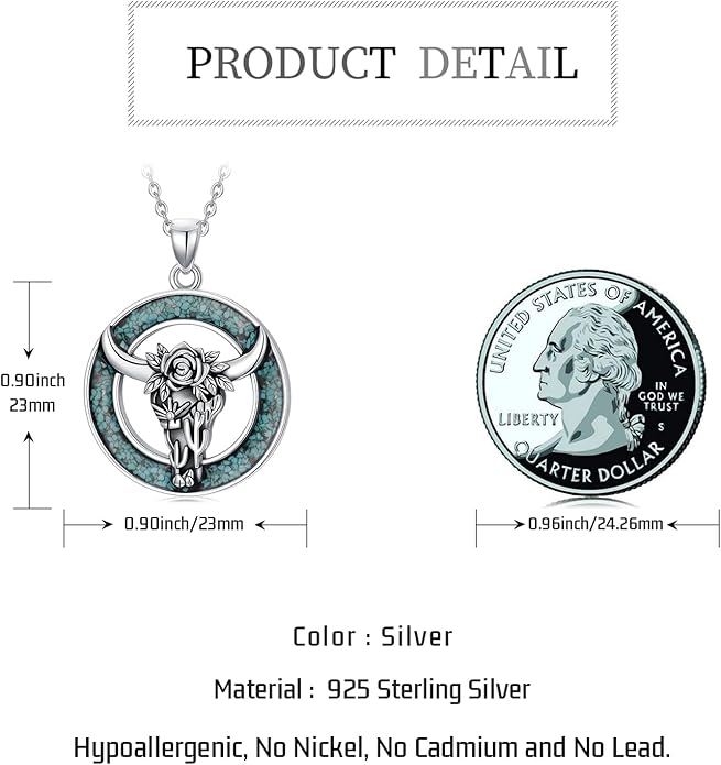 Western Cowboy Necklace 925 Sterling Silver Horseshoe Pendant Western Jewelry Cowgirl Gifts for Women Girlfriend Cowboy Cowgirl