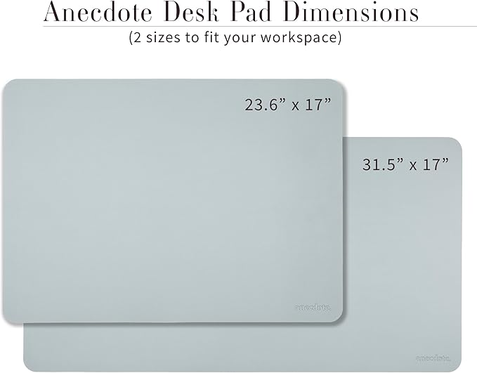 ANECDOTE Vegan Leather Desk Pad - 31.5"x17" Desk Mat for Your Office. This Quality Large Mouse Pad has Chic Elegance, Professional Look & Satisfying Touch - The Perfect Leather Mouse Pad for You!