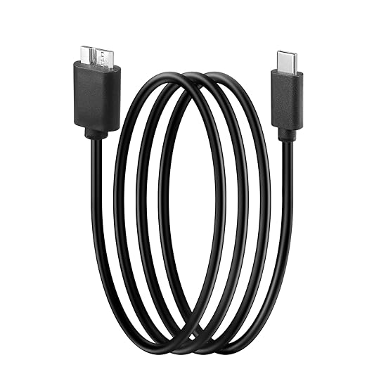 Master Cables USB C to Micro B Cable 0.5 Metre USB C Hard Drive Cable Compatible with Toshiba Canvio Seagate WD Element External Hard Drives SSD HDD Galaxy S5 Camera Tablets Phones etc.