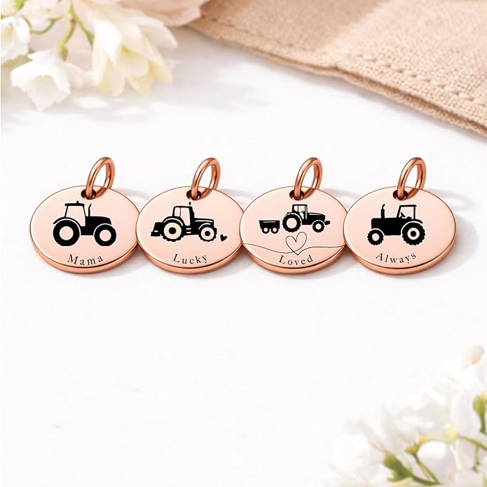SM Design Mama Animal Charm Set – Set of 4 Stainless Steel Charms – Motherhood & Family Keepsake Jewelry Charmss
