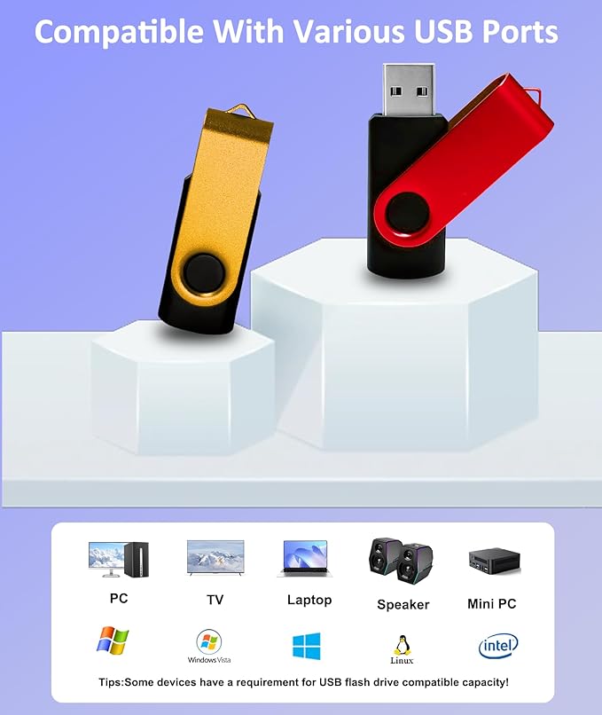 USB Drives 16GB USB 2.0 Flash Drive 10 Pack Nicepicten Thumb Drive Colorful Swivel Zip Jump Drive Memory Stick Pendrive USB Storage Flash Drive 16GB Ideal for Home & Office Shared Data Storage