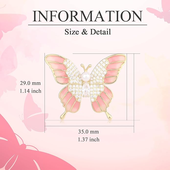 Animal Brooch for Women Girls Rhinestone Animal Brooch Lapel Pin Jewelry Gift for Mom Wife