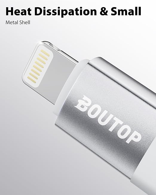 [MFi Certified] USB C to Lightning Adapter, Type C to Lightning Adapter Support 36W PD Fast Charging Compatible with iPhone iPad Silver -3 Pack