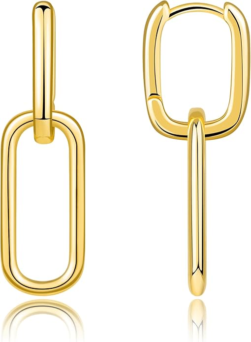 14K Gold Earring Cross Waterdrop Butterfly Heart Knot Earrings for Women Gold Silver Cross Leverback Drop Gold Silver Teardrop Hoop Dangle Earring White Gold Dangle Drop Earring