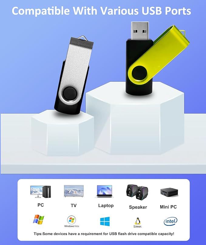 Thumb Drive 1GB USB Flash Drives 20 Pack 1GB USB 2.0 Jump Drives Multipack Memory Stick Zip Drive Pendrive 20 Packs with 20PCS Lanyards Label