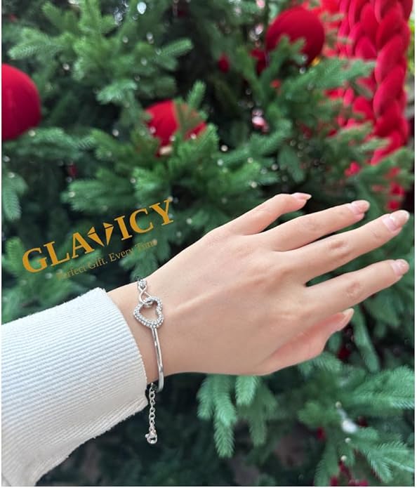 Daughter Infinity Heart Bracelet, Daughter Jewelry Gift From Mom or Dad with Message Card and Box Meaning
