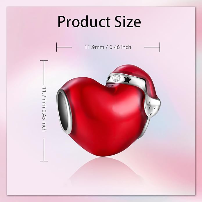 Bible Family Mom Wife Love Heart Dangle Charm 925 Sterling Silver Charms fits Bracelets and Necklace Pendant Bead Charms Jewelry Present for Women Family Friends
