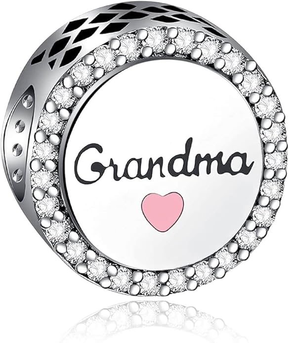 Birthday Fashion Love Heart Dangle Charm 925 Sterling Silver Charms fits Bracelets and Necklace Pendant Bead Charms Jewelry Present for Women Family Friends