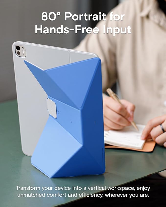MOFT Dynamic Folio Case for iPad Pro 12.9 -inch (6th/5th/4th Generation, 2022/2021/2020), Silm Magnetic Stand Case with 20+ Viewing Angles, Auto Wake/Sleep, Ultra Thin, Soothing Mist x Misty Cove