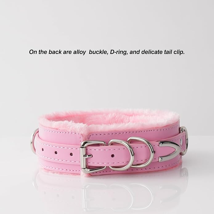 Choker Collar for Women, Gothic Punk Neckace Fashion Jewerly Adjustable Leather Collar with Alloy Buckle