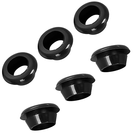 Qrity 20 PCS Rubber Grommets Cable Railing, Car Grommet, Cable Railing Protective Sleeves for Metal Posts, ID 16mm Mount Dia 20mm