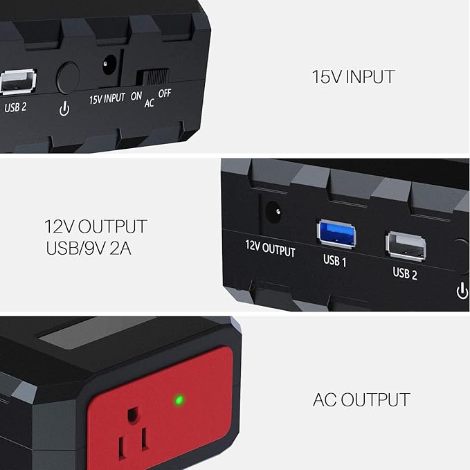 SinKeu 88.8Wh|65Watts Portable Laptop Charger with AC Outlet, A Super Travel Portable Battery Pack & Power Bank for HP, Notebooks, MacBook, Laptops