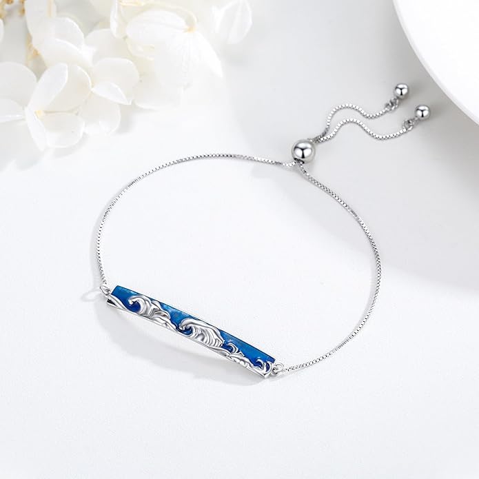 Dragonfly Bracelet 925 Sterling Silver Butterfly Bracelet Adjustable Celtic Moon Bracelet Irish Celtic Jewelry Gifts for Women
