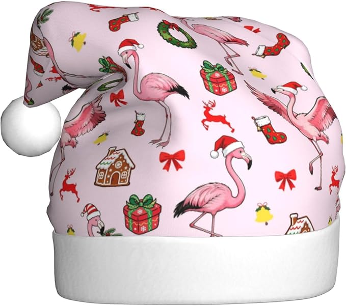 Christmas Santa Hat for Adults,Holiday Unisex Xmas Hat for New Year Party Headwear