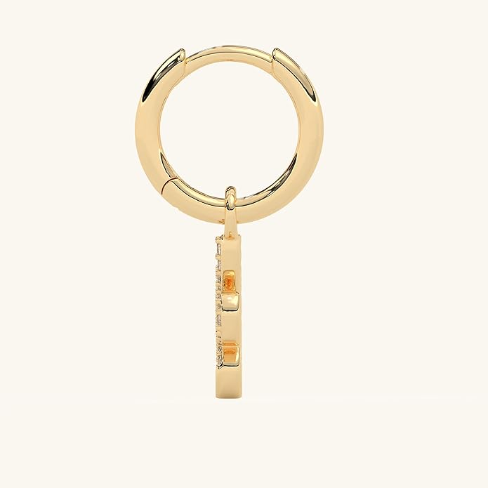 14K Yellow Gold Vermeil Earrings for Women, Hypoallergenic 925 Sterling Silver Minimalist Dainty Jewelry, CZ Accent Stud Hoop & Dangle Earrings, Gift for Her