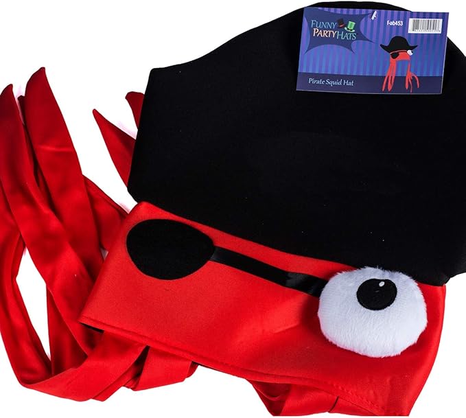 Funny Party Hats Squid Hat - Funny Fun and Crazy Hats in Many Styles