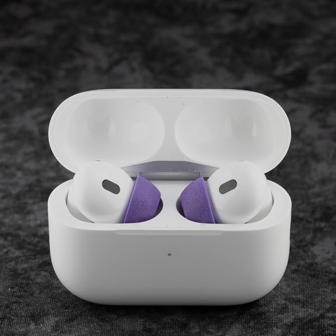 Comply TrueGrip MAX | Premium Memory Foam Replacement Earbud Tips for Apple AirPods Pro 1 & 2 | Long Lasting Comfort, MAX Durability, Secure Fit, Superior Noise Isolation| Purple (S/M/L) (3 Pairs)