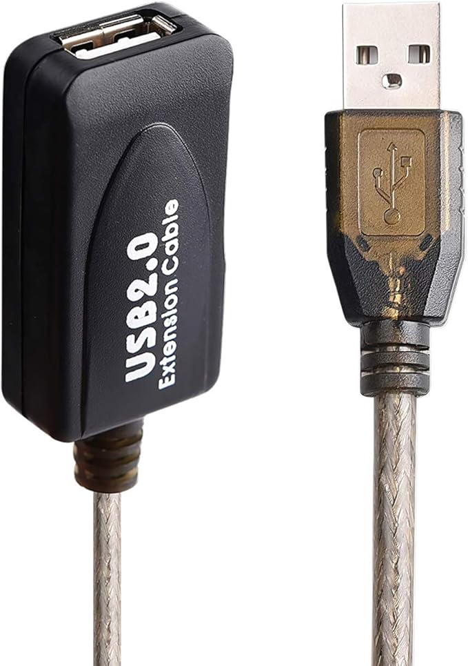 LDKCOK USB 2.0 Type A Male to A Female Active Repeater Extension Cable 30ft, High Speed 480 Mbps (30FT-10M)