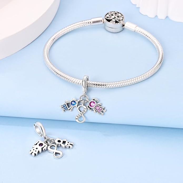 NARMO S925 Sterling Silver Charms Hamsa Charm for Pandora Bracelets Cross Charms for Bracelets Perfume High Heels Dangle Charms Silver Charms for Women