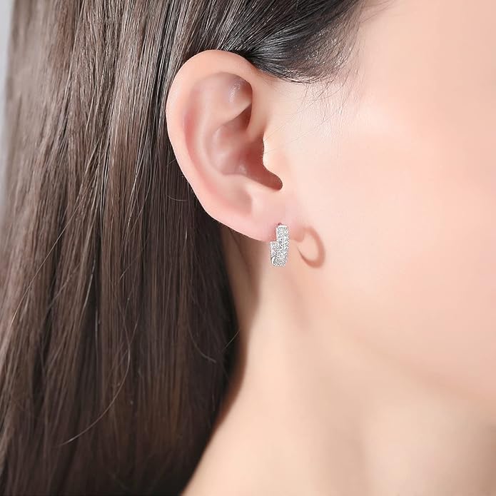 14K Gold Floral Moissanite Large Ear Cuff for Women, Intricate and Unique Design