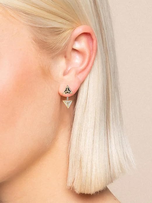 Color-D VVS1 Clarity Moissanite Leaf Angel Wings Dangle Earrings, Solid 925 Sterling Silver with Gold/White Gold Plated, Christmas Birthday Mother's Day Anniversary Earrings for Her