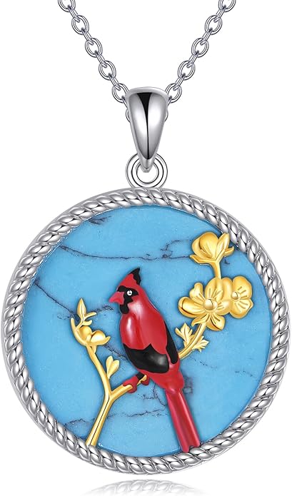 YFN 925 Sterling Silver Hummingbird/Cardinal/Cat Necklace for Women Animal Pendant with Adjustable 18"+2" Chain Jewelry Gift for Christmas, Valentine's Day, Mother's Day, Birthday-Gift Box Included