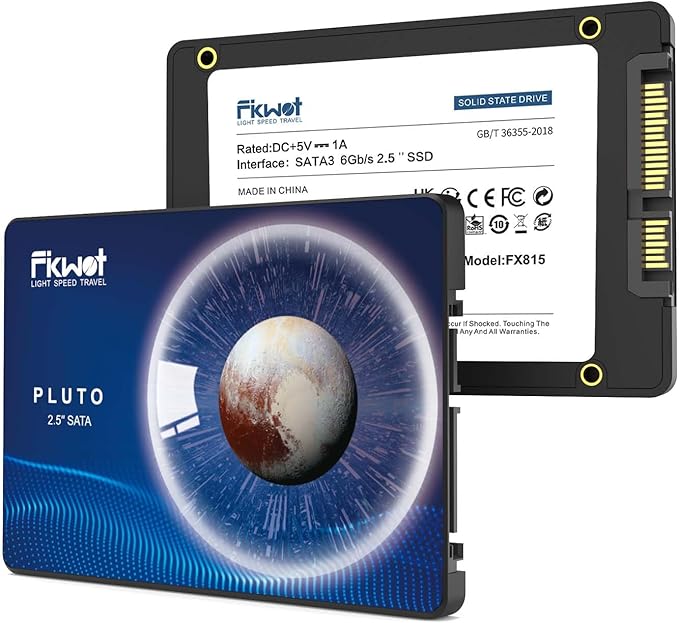 FX815 4TB SSD, 2.5" SATA SSD, Internal Solid State Drive, Up to 560MB/s, 3D NAND SLC Cashe, Compatible with Laptop & PC Desktop