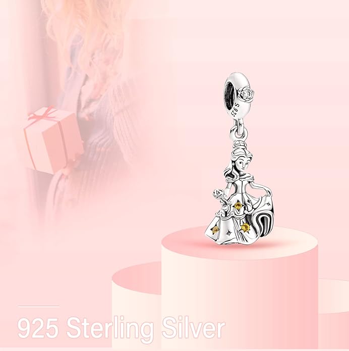 MITSOKU 925 Sterling Silver Charms for Bracelets Necklaces Animal prototype Pendant Safety Chain Dangle Pendants Beads Christmas Day Charms Jewelry Gift for Women